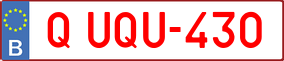 Trailer License Plate